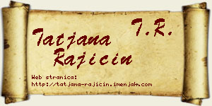 Tatjana Rajičin vizit kartica